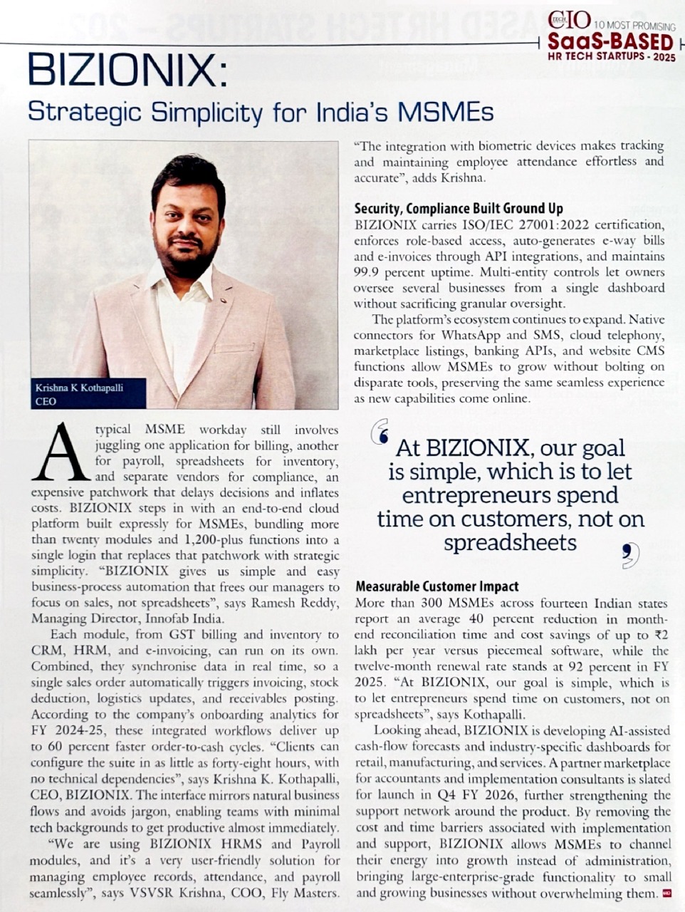 CIO Tech Outlook Feature